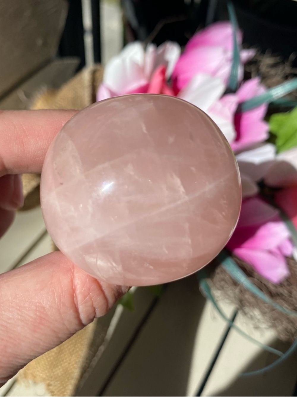 Rose Quartz Mushroom - Picture 9 of 12